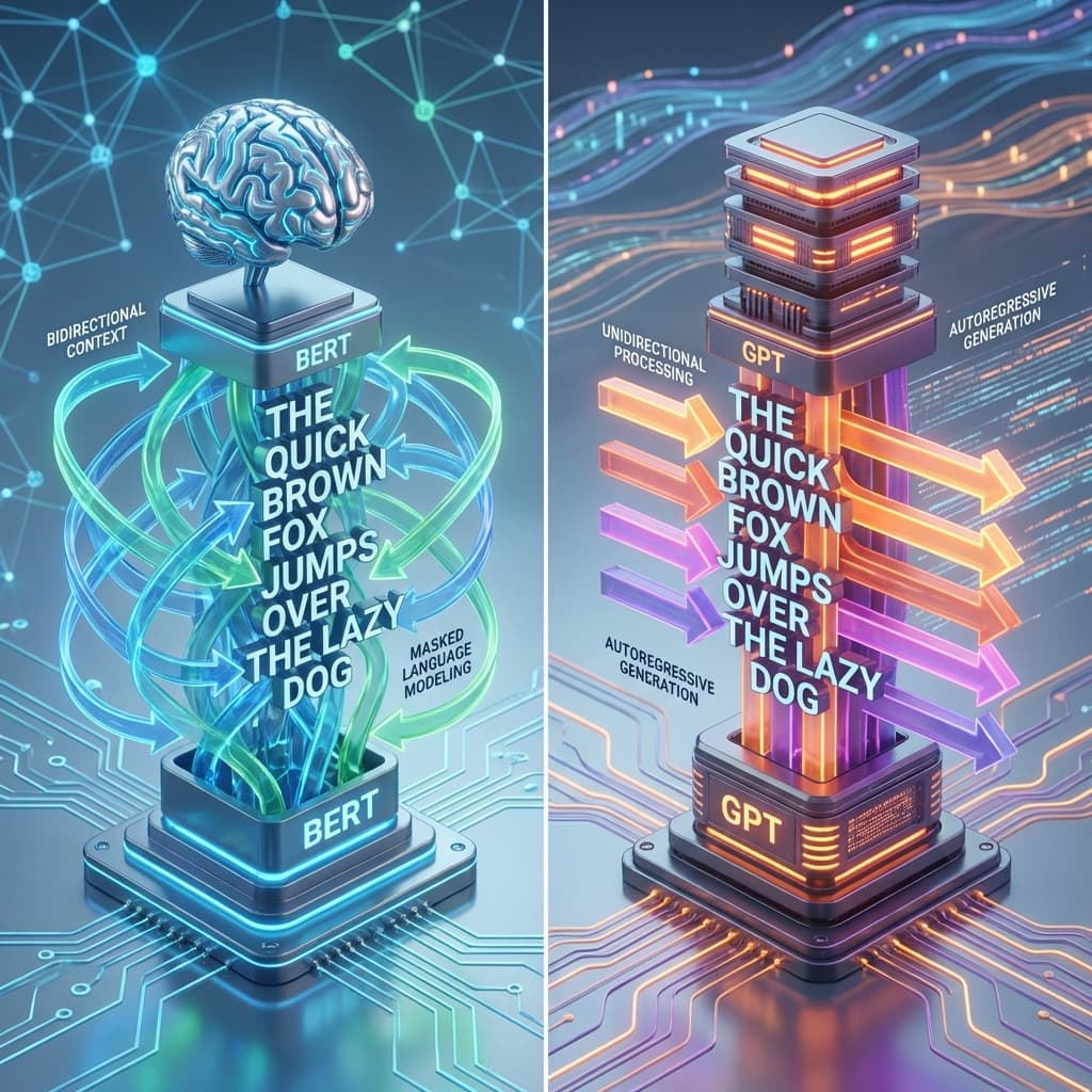 BERT vs GPT: Two Faces of AI (Understanding vs Generation)
