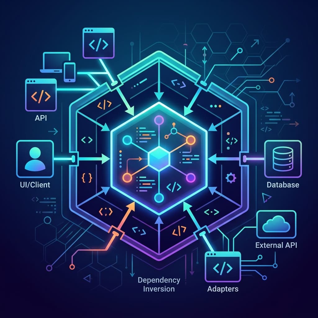 Hexagonal Architecture (Ports & Adapters): Inverting Dependency Direction