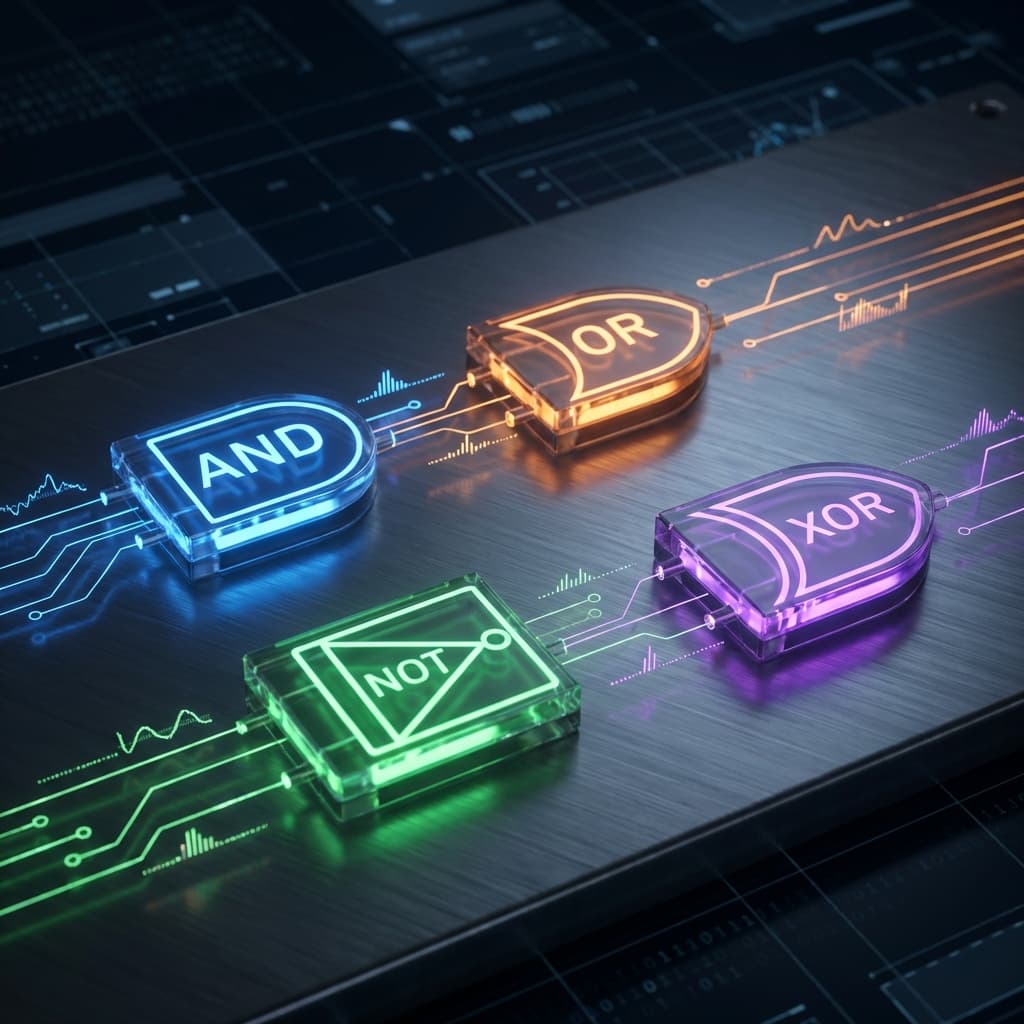 Logic Gates: AND, OR, NOT, XOR