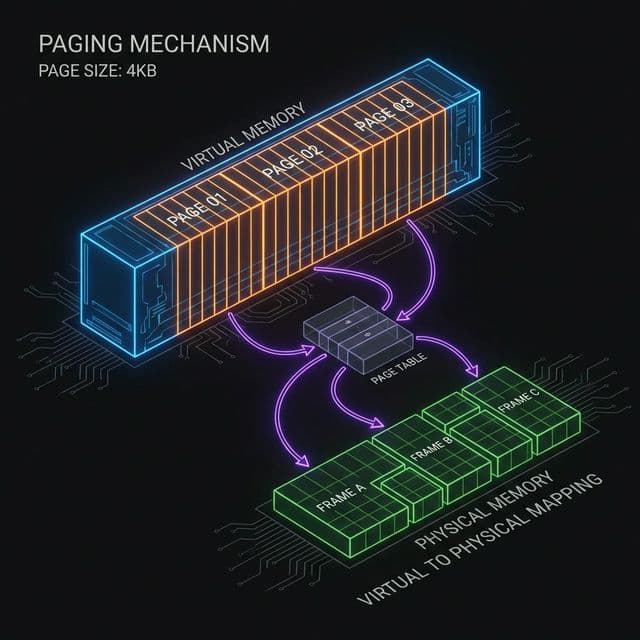 페이징: 고정 크기 블록으로 메모리 분할
