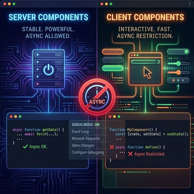 Next.js: Client Component는 async일 수 없다? (Error: async/await is not yet supported in Client Components)