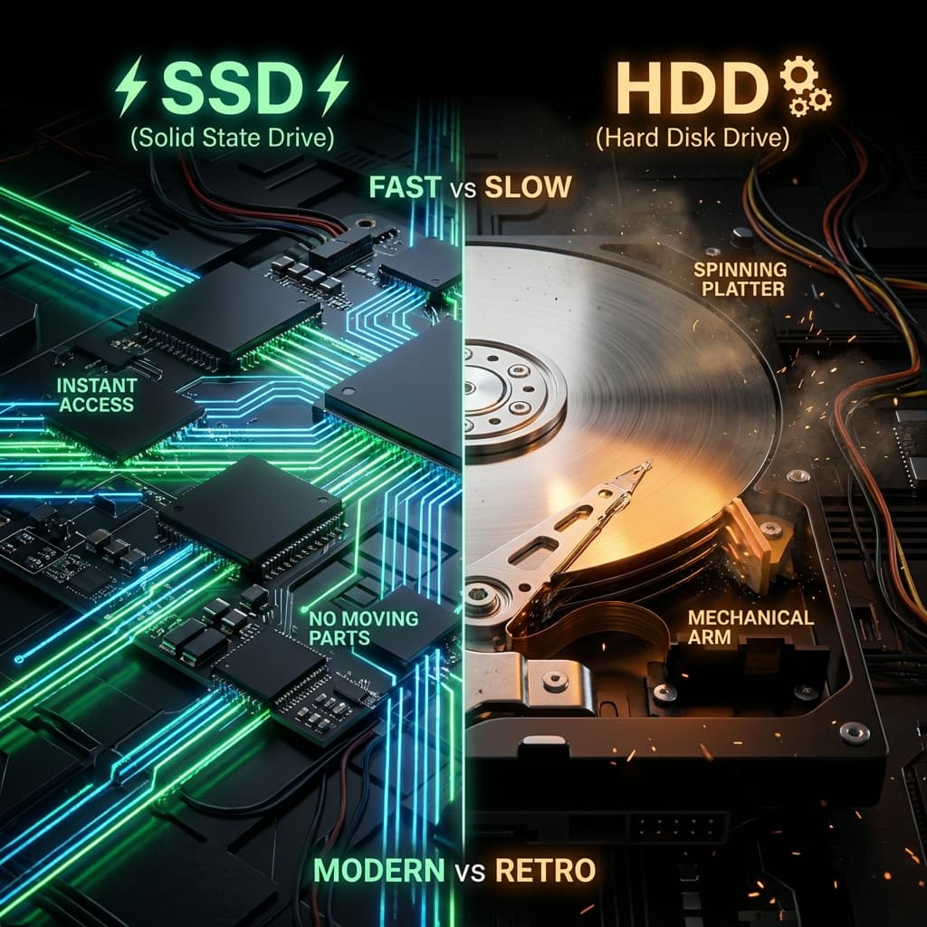 SSD vs HDD: 저장 장치의 원리